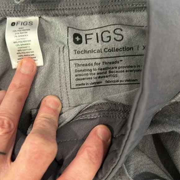 Figs scrubs set, grey, xs - Picture 4 of 7